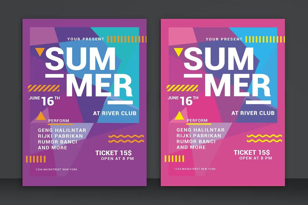 A clubbing summer flyer template