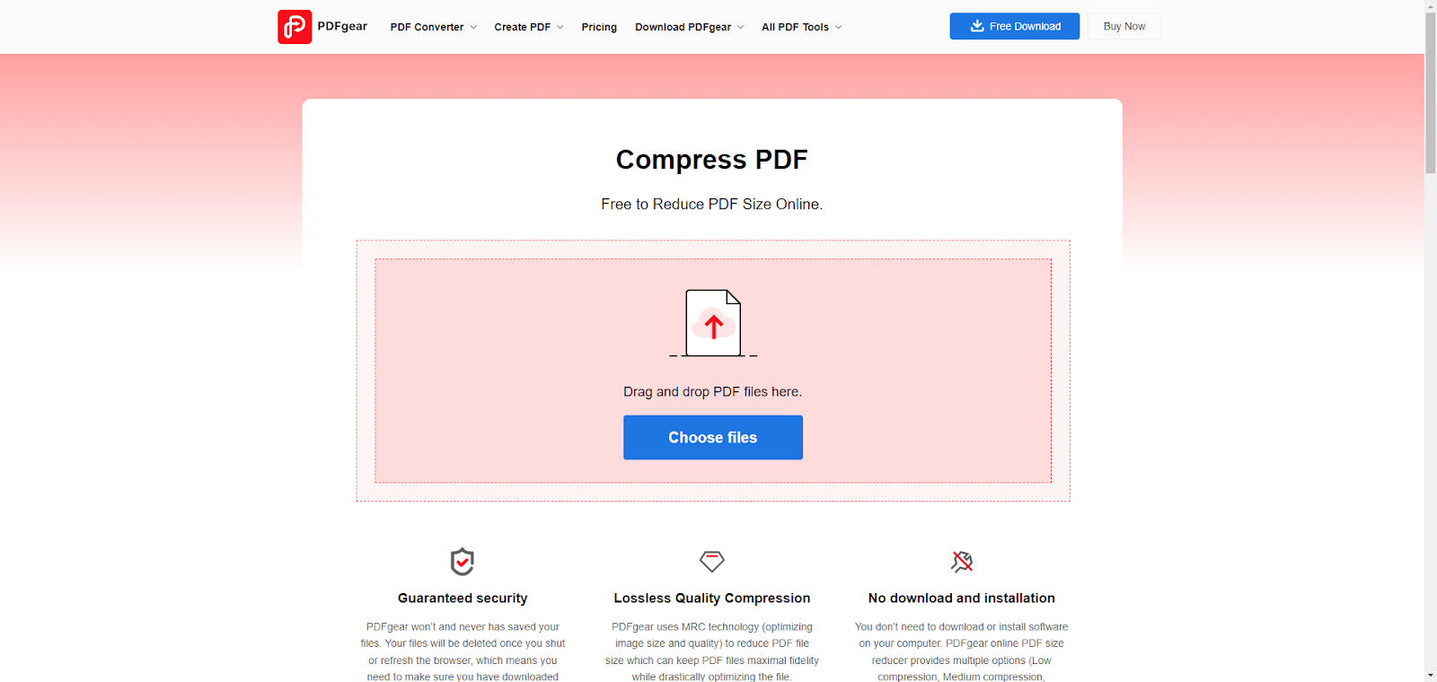 Upload pdf to pdf gear