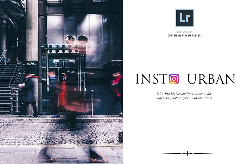 Instagram lightroom presets in urban style