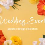 Wedding event graphic design collection cover