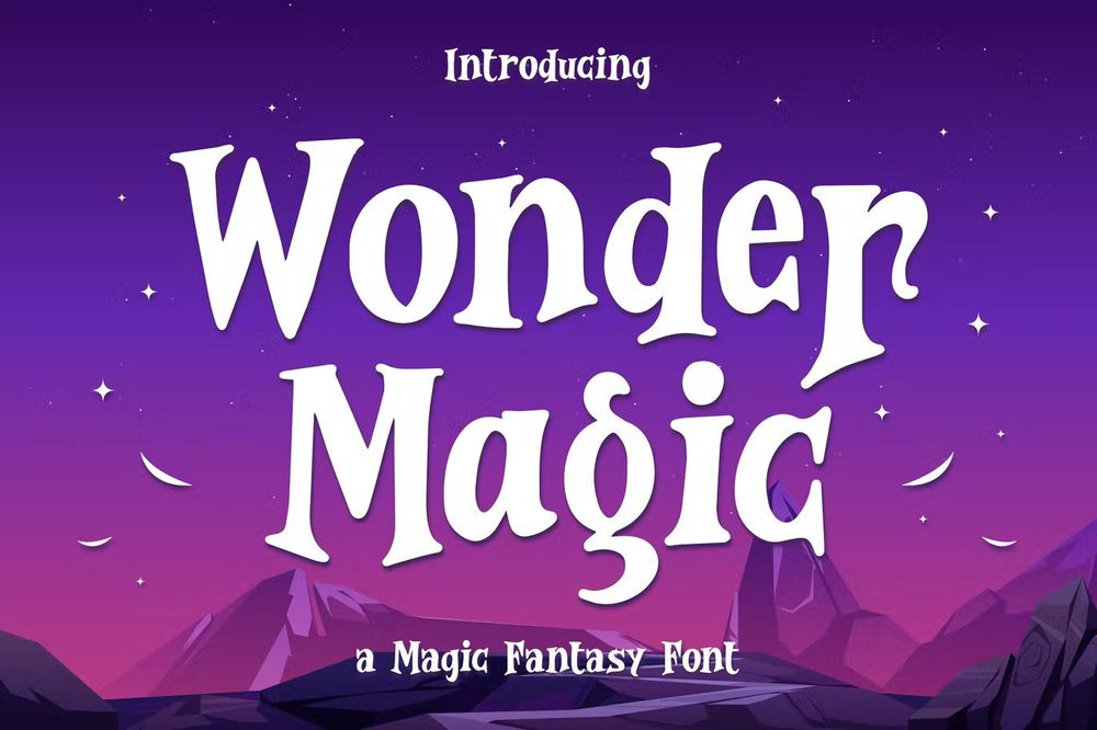 A magic fantasy font