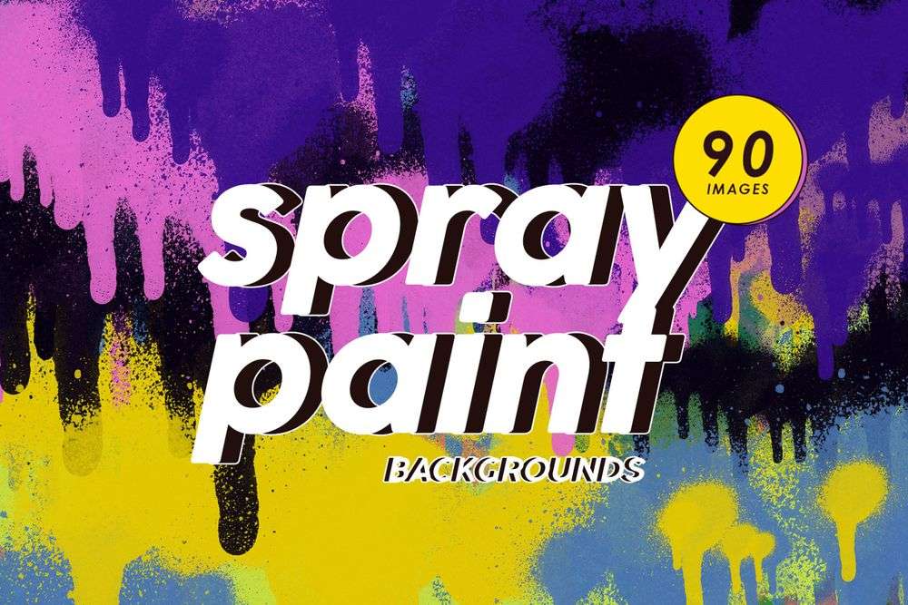 Ninety spray paint backgrounds