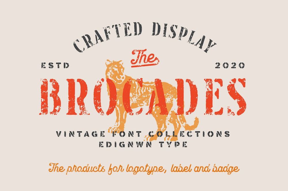 A vintage font collection