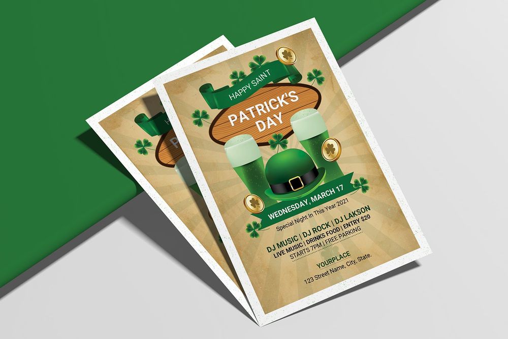 Creative st. patricks day flyer