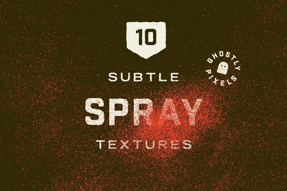 A subtle spray texture set