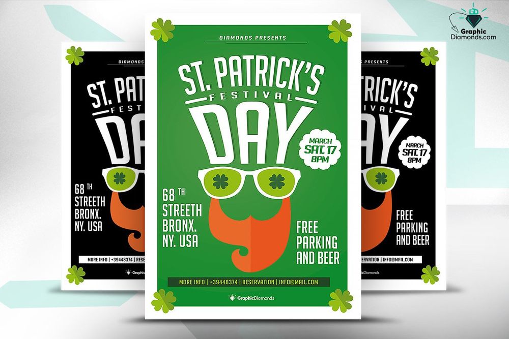Awesome st. patricks festival flyer template