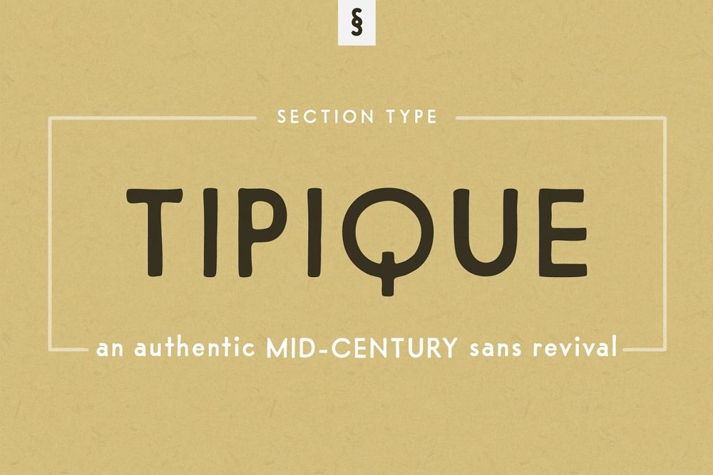 An authentic mid-century sans font