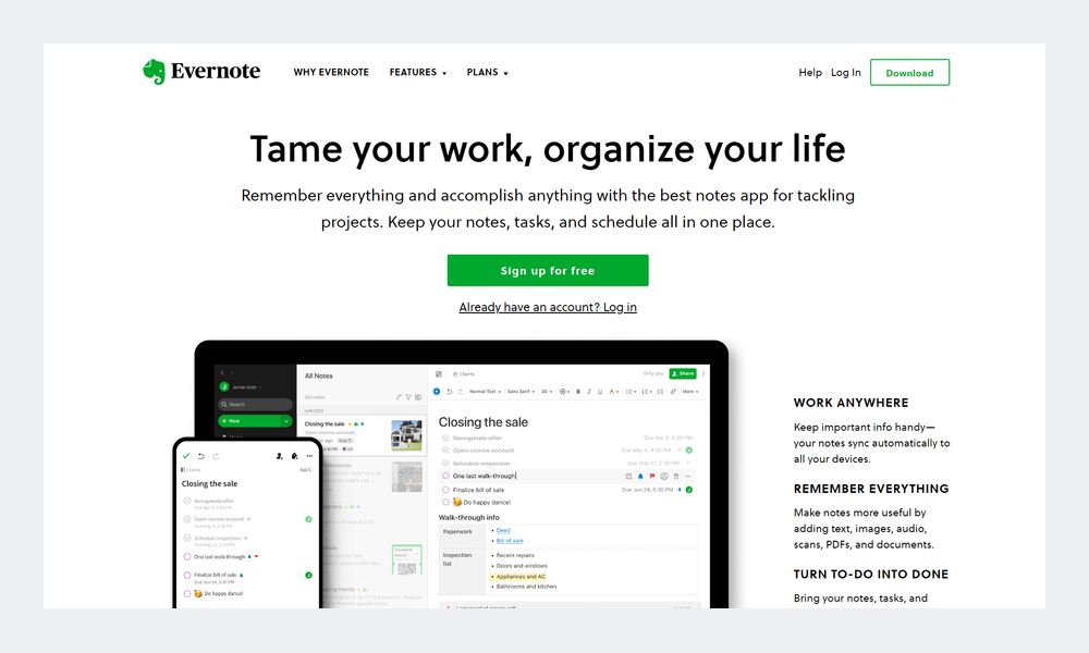 Tame your work, organize your life