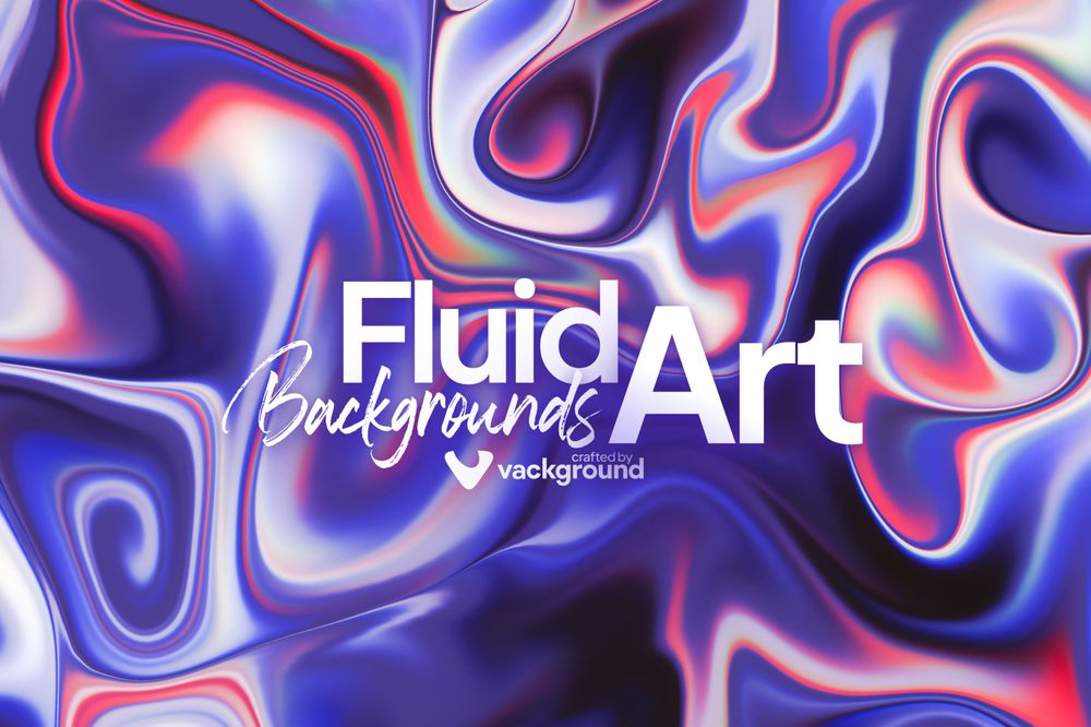 Fluid art backgrounds set