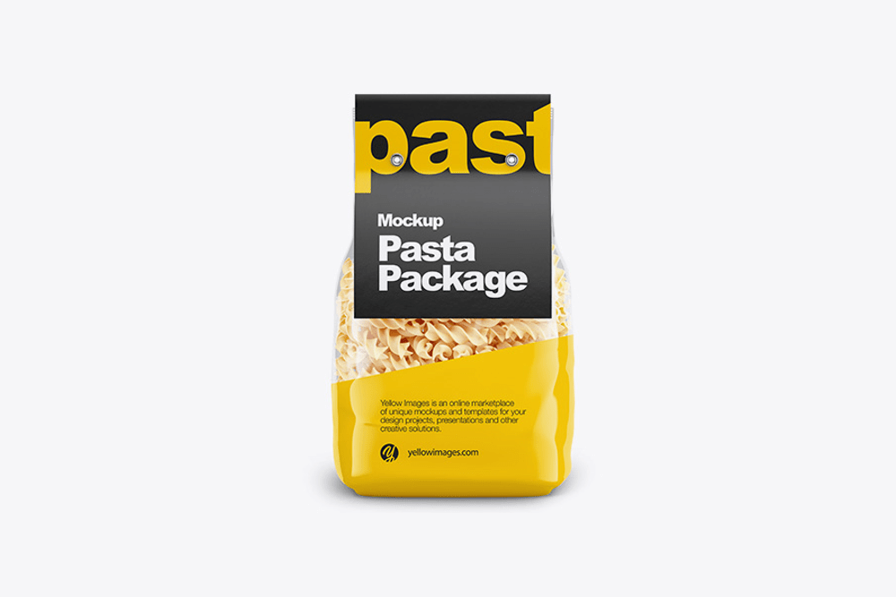 Mockup pasta packaging