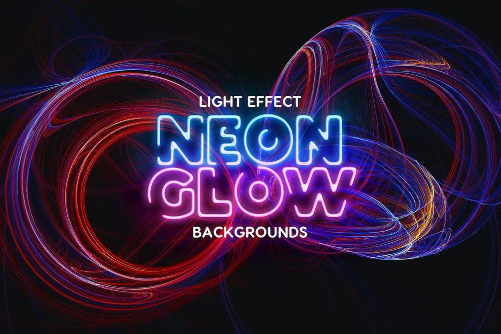 A neon glow backgrounds