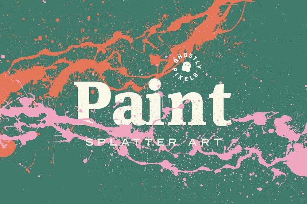 An artistic backgrounds for paint splatter art