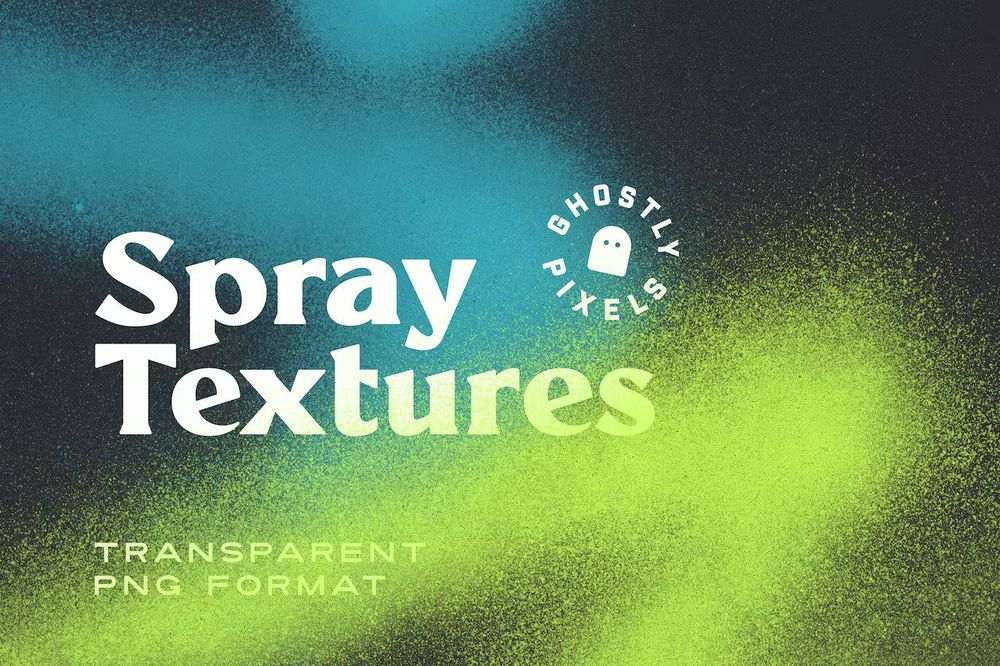 A set of spray paint textures