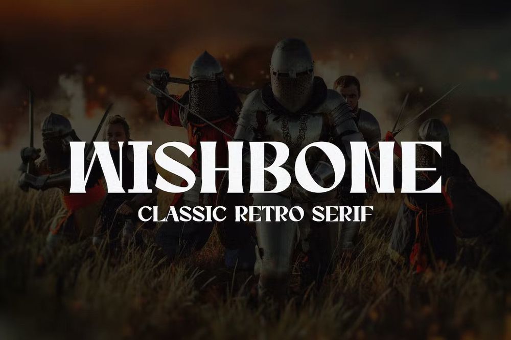 A classic retro serif font