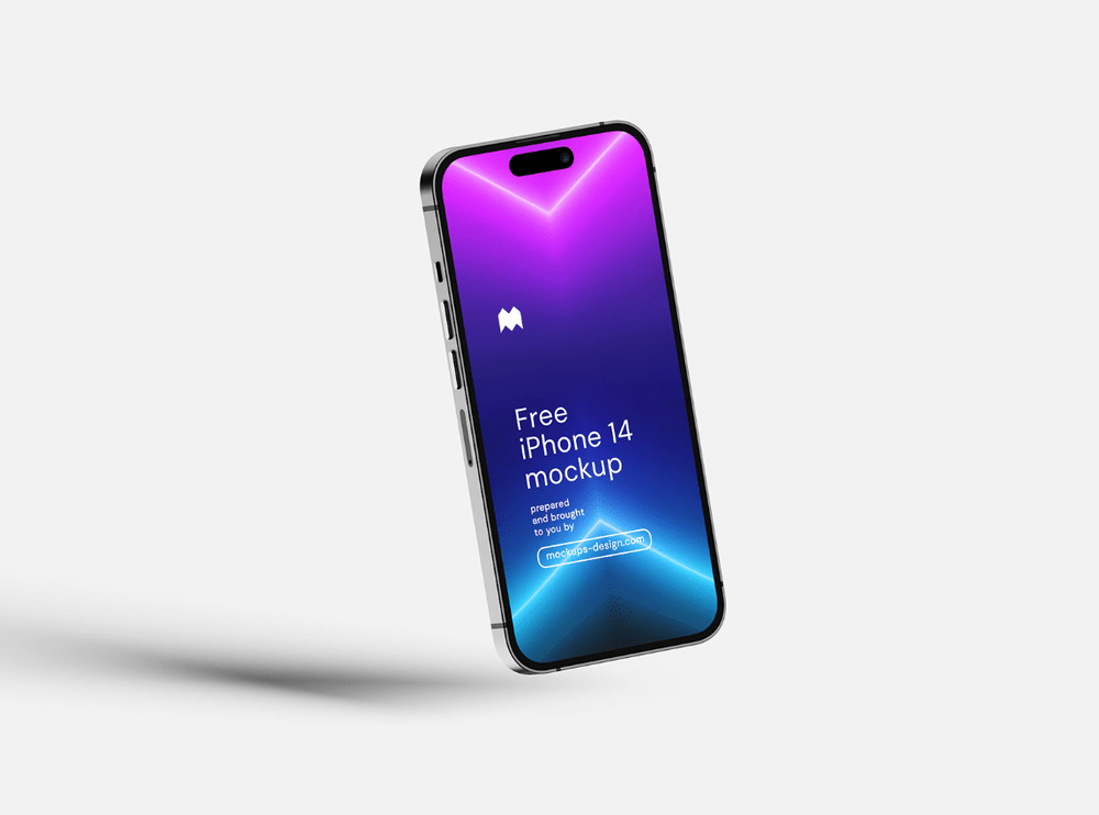 Free iPhone 14 pro mockup templates