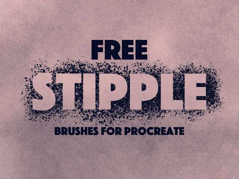 Free procreate brush set for stippling