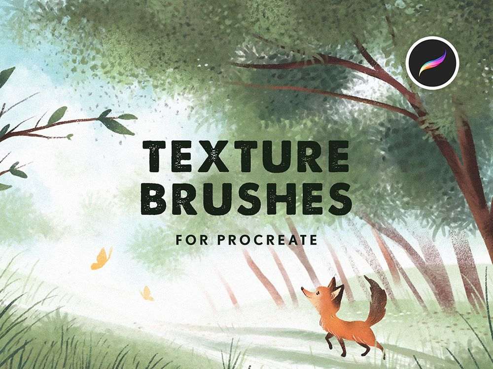 Free procreate texture brushes set