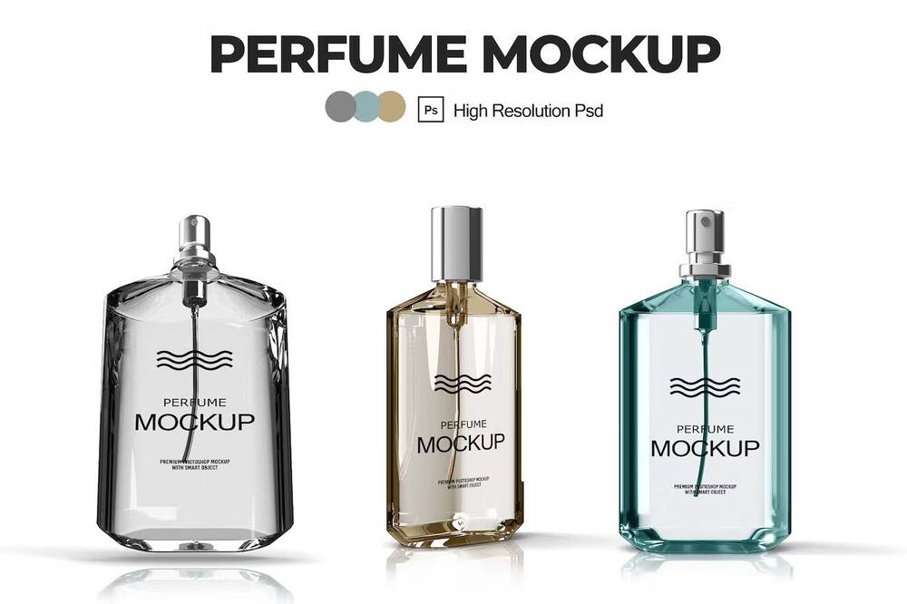 High resolution perfume mockup