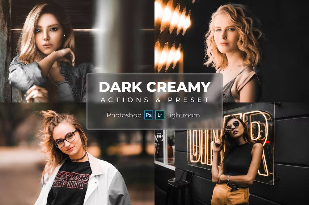 Dark creamy tone photoshop actions