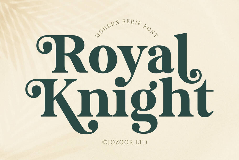 A modern serif font