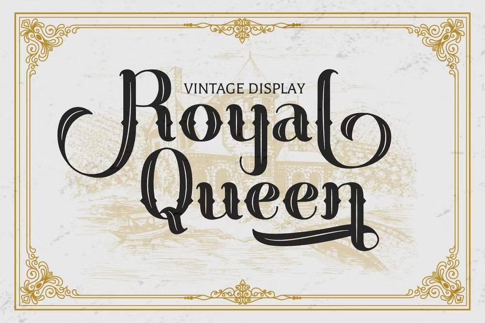 Vintage display typeface