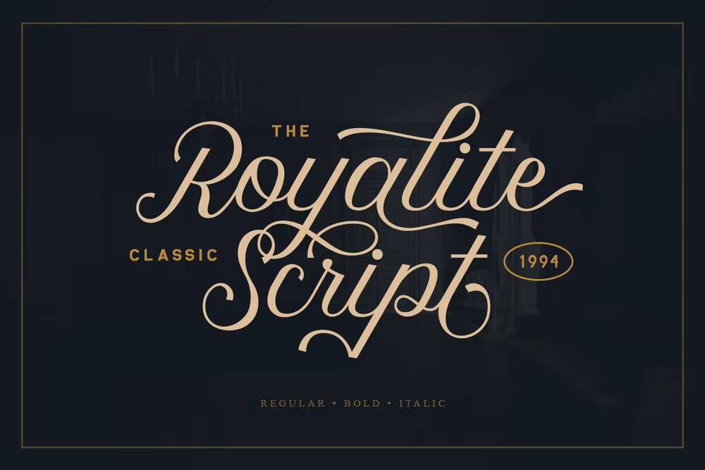 A script family font