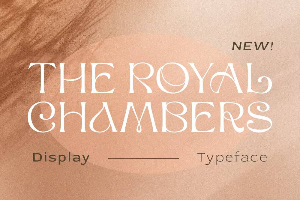 A royal display typeface