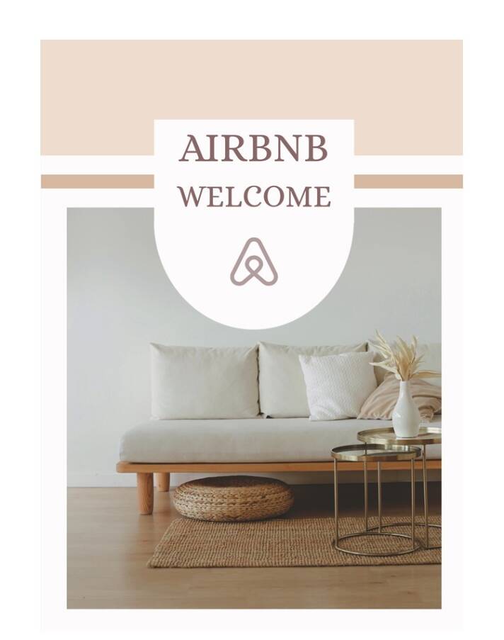 Airbnb welcome book Google docs template