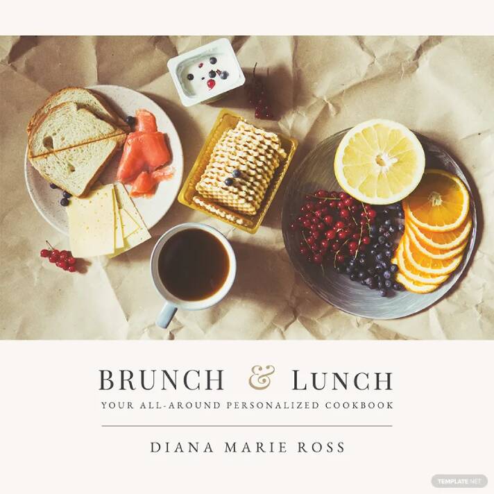 Brunch and lunch cookbook template