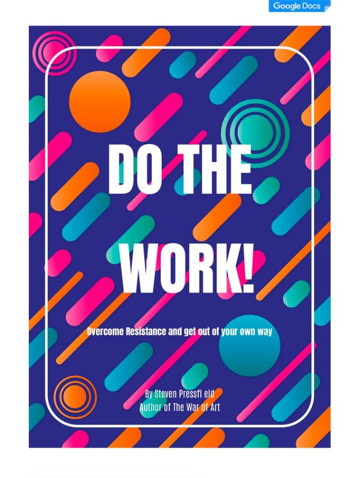 Do the work book Google docs template