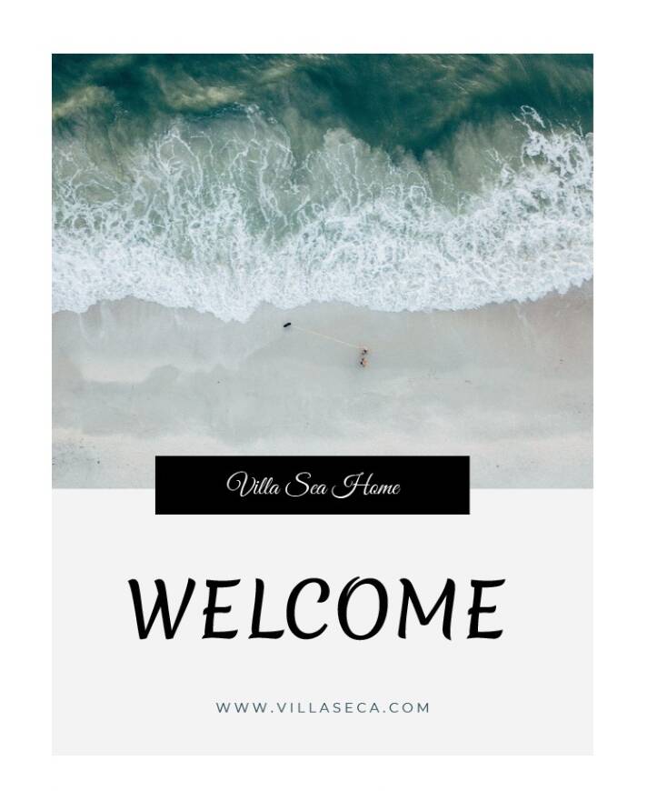 Vila sea home Google docs template