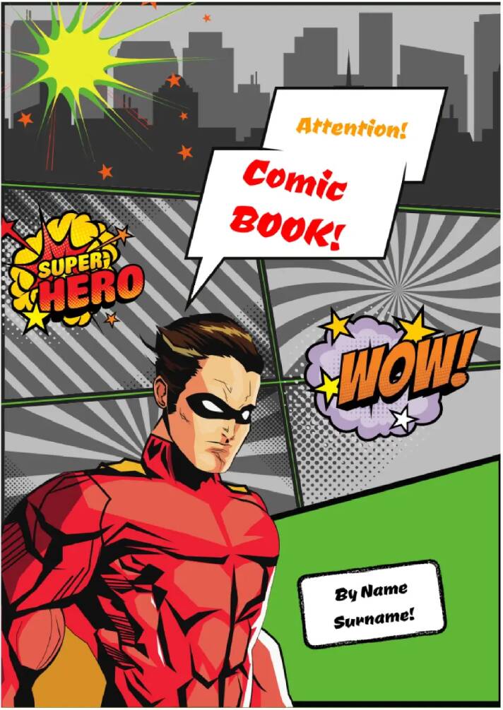 Free comic book template