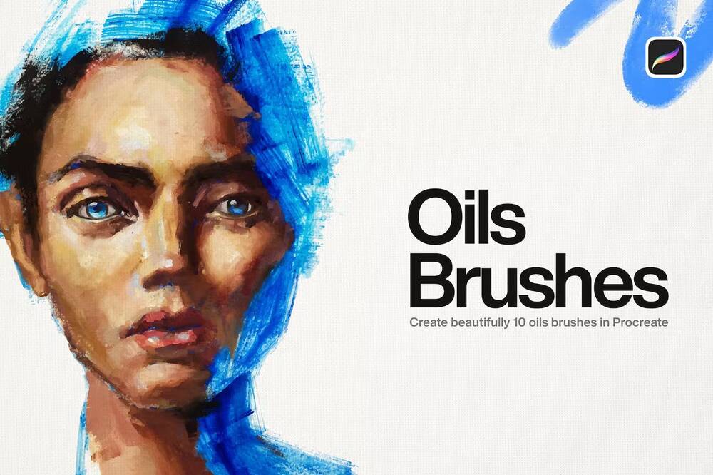 10 beautiful oil brushes for Procreate