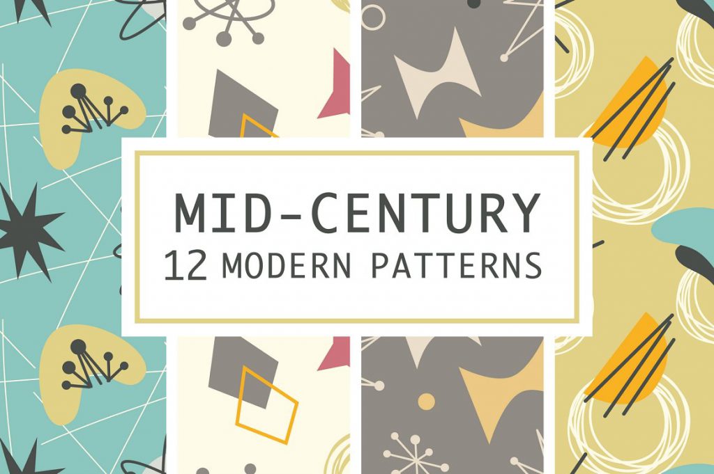 12 mid century modern patterns