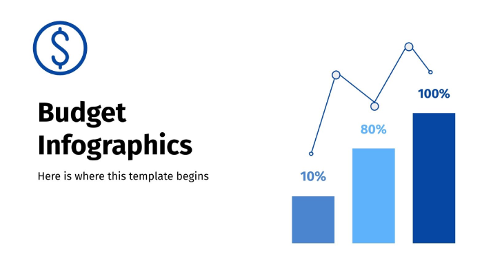 Free budget infographics template