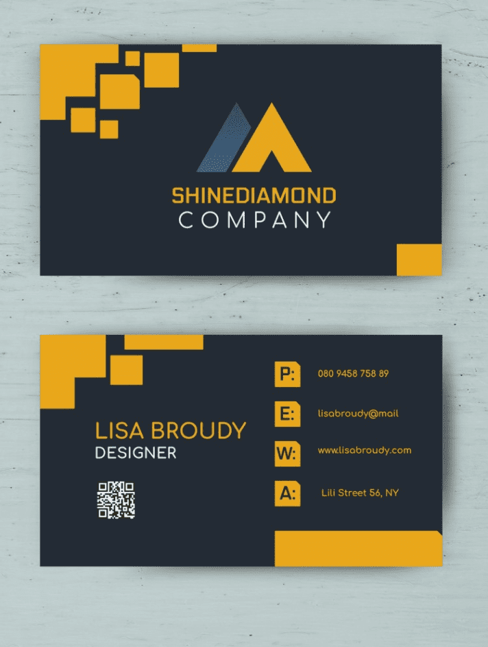 Free creative business card google slides