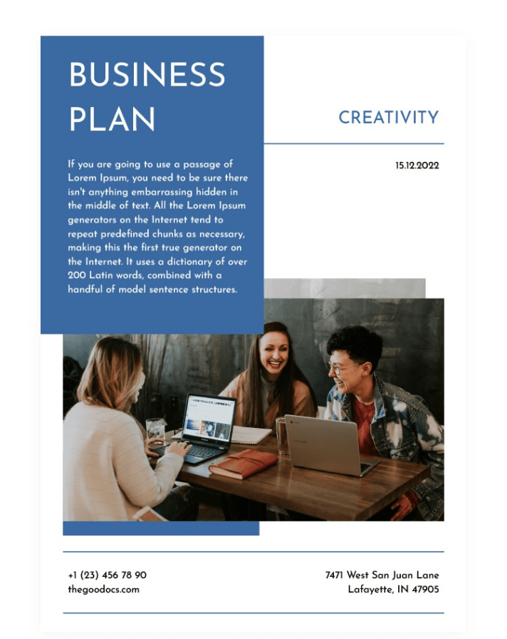 Free corporate business plan google slides