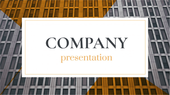 Free company presentation google slides theme