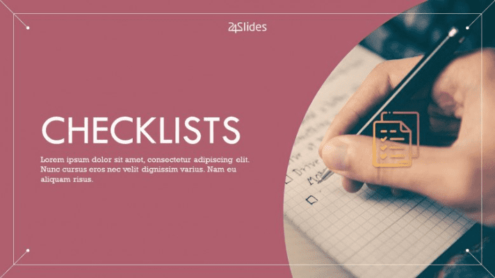 Free checklists template