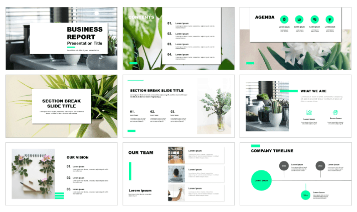 Free business report template
