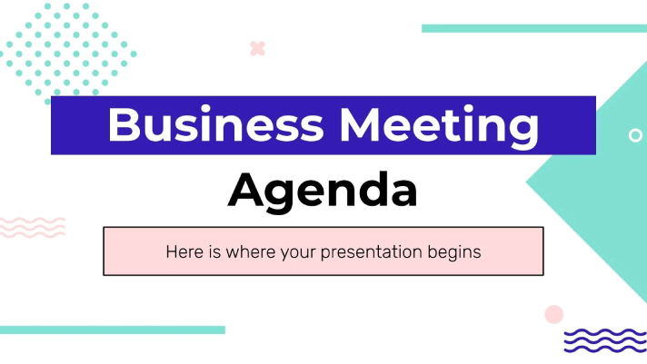 Free business meeting template