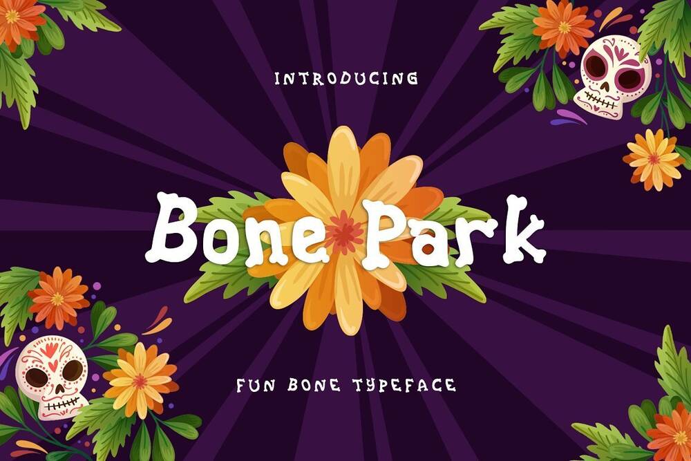 Fun bone typeface