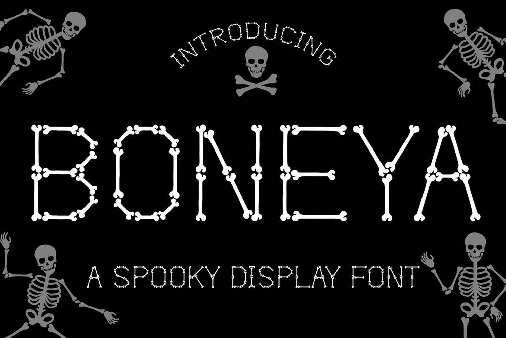 A spooky display font