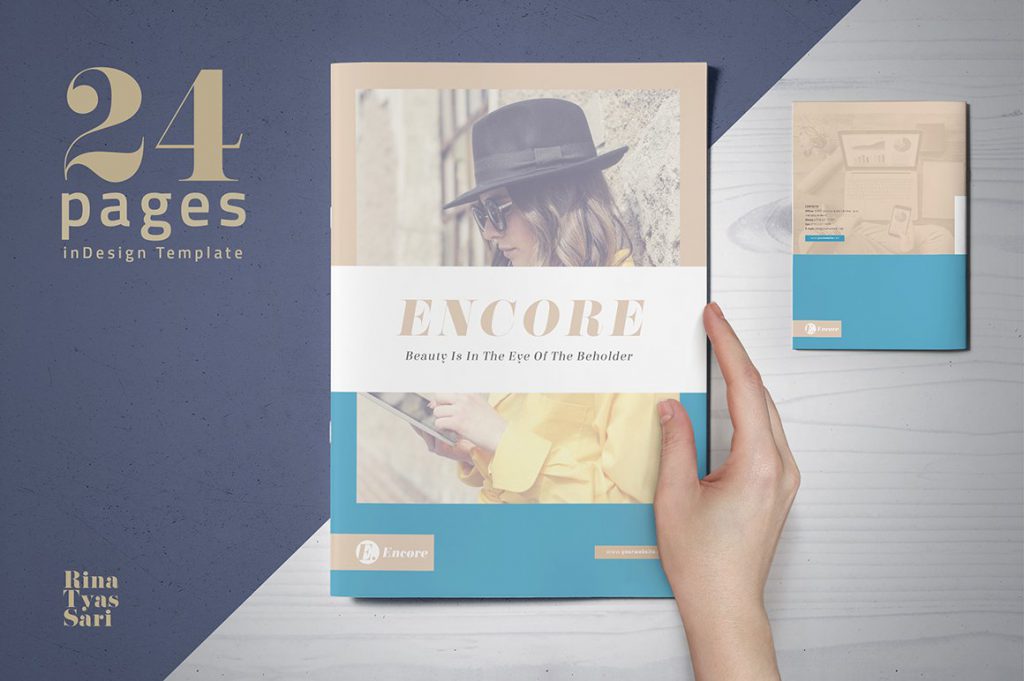 24 pages brochure for beauty purposes