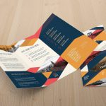 Vintage trifold brochure templates cover