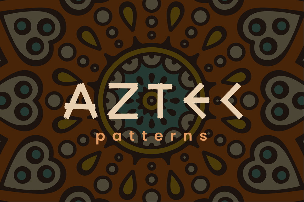 A collection of aztec patterns