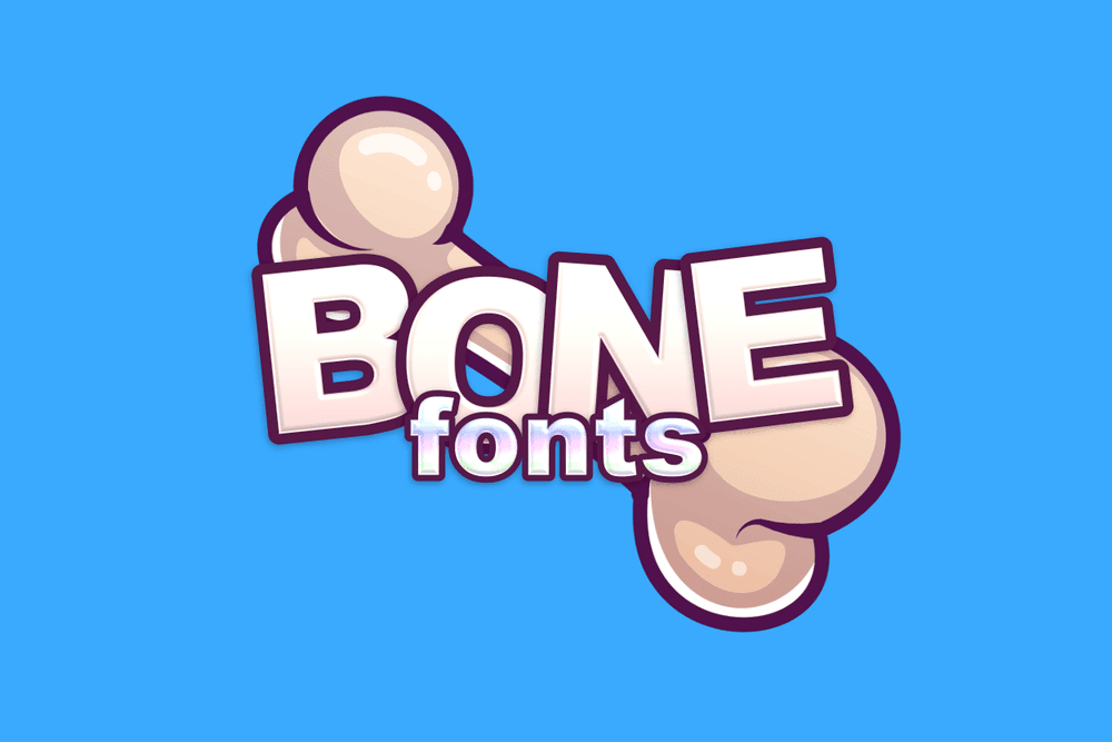 spooky bone fonts cover