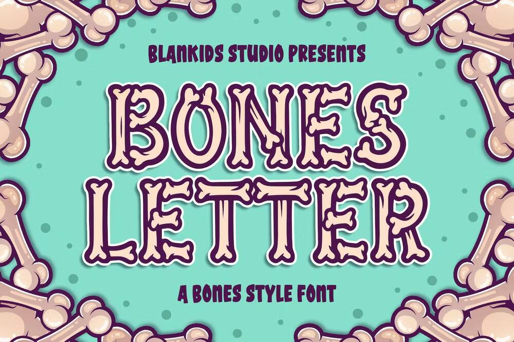 A bones style font