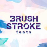 A brush stroke fonts cover