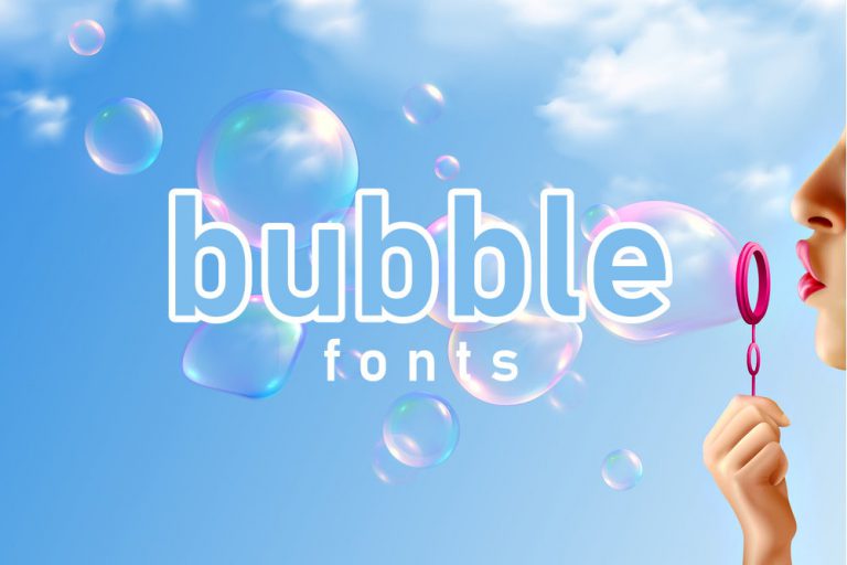 Bubble fonts cover
